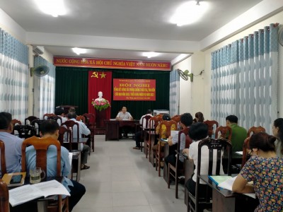 UBND thị trấn Phú Thịnh tổ chức hội nghị tổng kết nhiệm vụ quốc phòng quân sự địa phương năm 2023, triển khai nhiệm vụ năm 2024