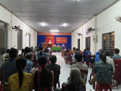 Tổ đại biểu HĐND thị trấn Phú Thịnh tiếp xúc cử tri trước kỳ họp thứ 8, HĐND thị trấn khóa XIII