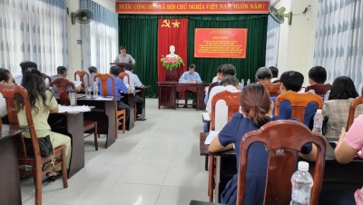 Đảng ủy Phú Thịnh sơ kết 02 năm thực hiện Chỉ thị 13 của Huyện ủy Phú Ninh về tăng cường sự lãnh đạo của Đảng trong việc triển khai thực hiện phong trào xây dựng cảnh quan môi trường Sáng – Xanh - Sạch - Đẹp; và Nghị quyết số 11