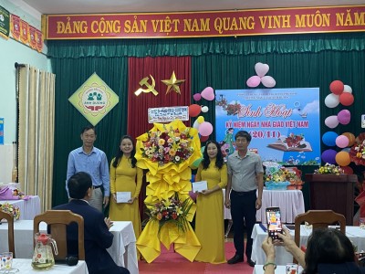 Phú Thịnh thăm các trường nhân kỷ niệm 41 năm ngày Nhà giáo Việt Nam