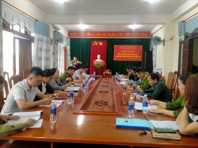 Công an thị trấn Phú Thịnh tổ chức hội nghị tổng kết công tác Công an năm 2023