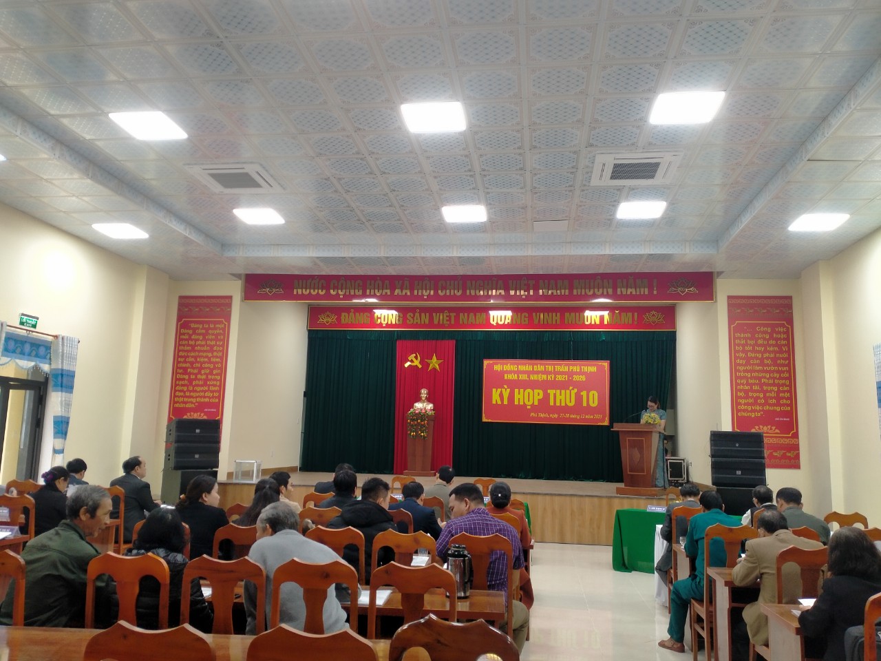 HĐND thị trấn Phú Thịnh tổ chức kỳ họp đại biểu hội HĐND lần thứ 10